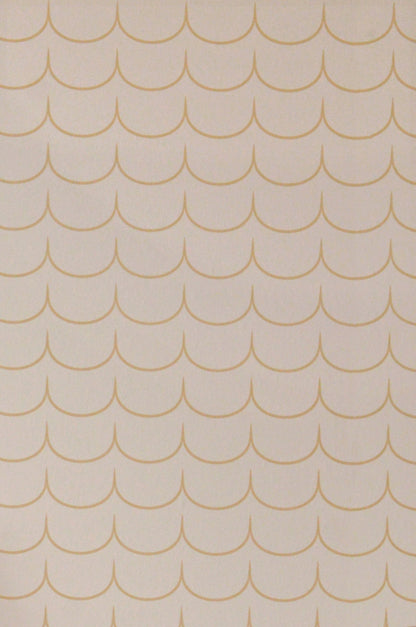 Drop Curtain Greige Golden Brown Wallpaper - Majvillan
