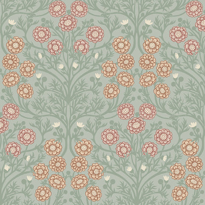 14017 - Bellis Wallpaper - Mint Green - Midbec