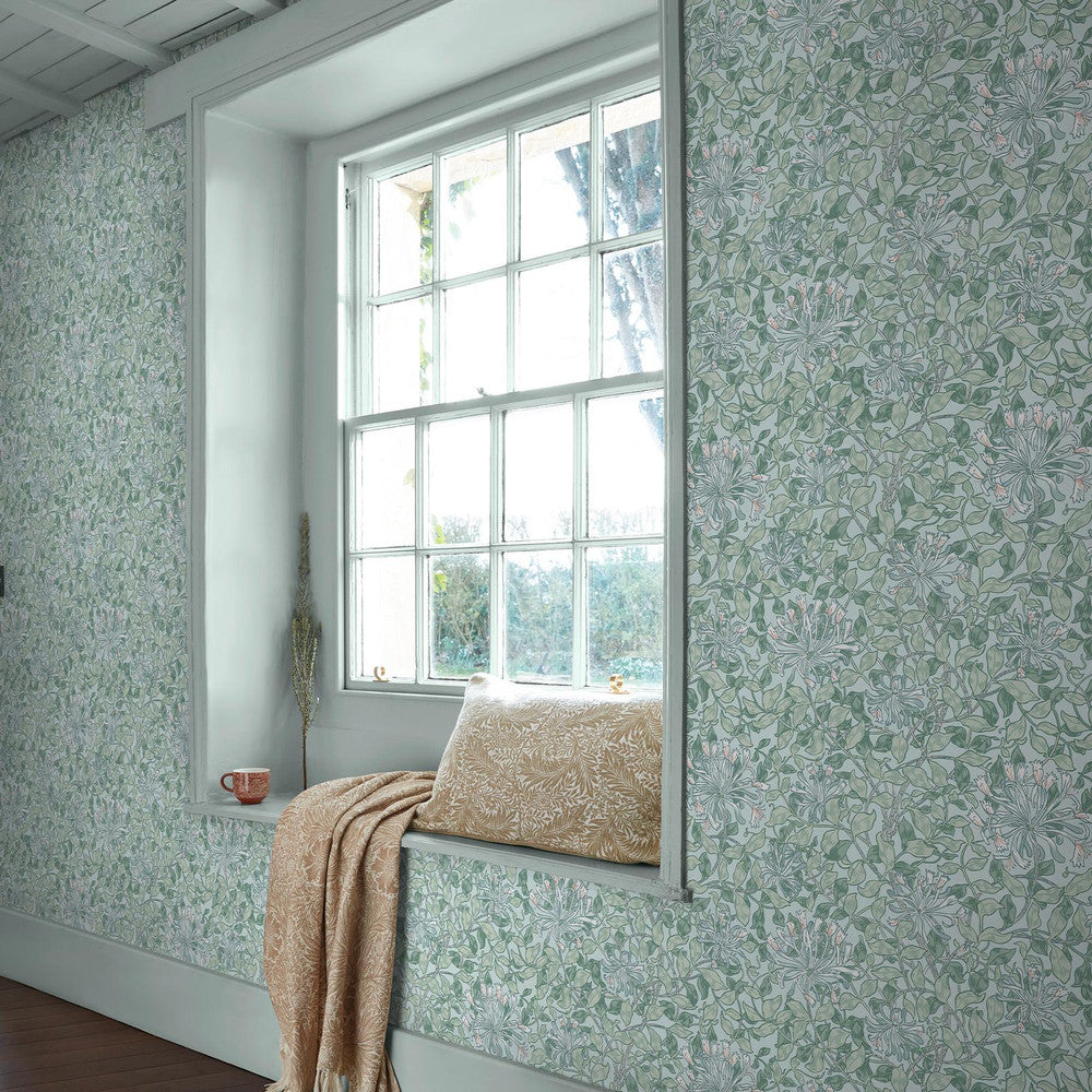 140485 - Honeysuckle Wallpaper - Breeze - William Morris
