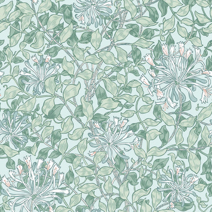 140485 - Honeysuckle Wallpaper - Breeze - William Morris