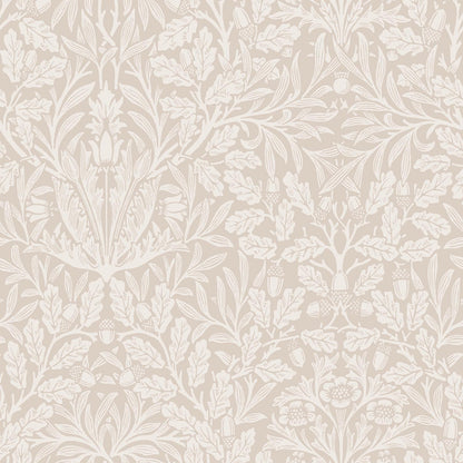 140491 - Acorn Wallpaper - Hessian - William Morris