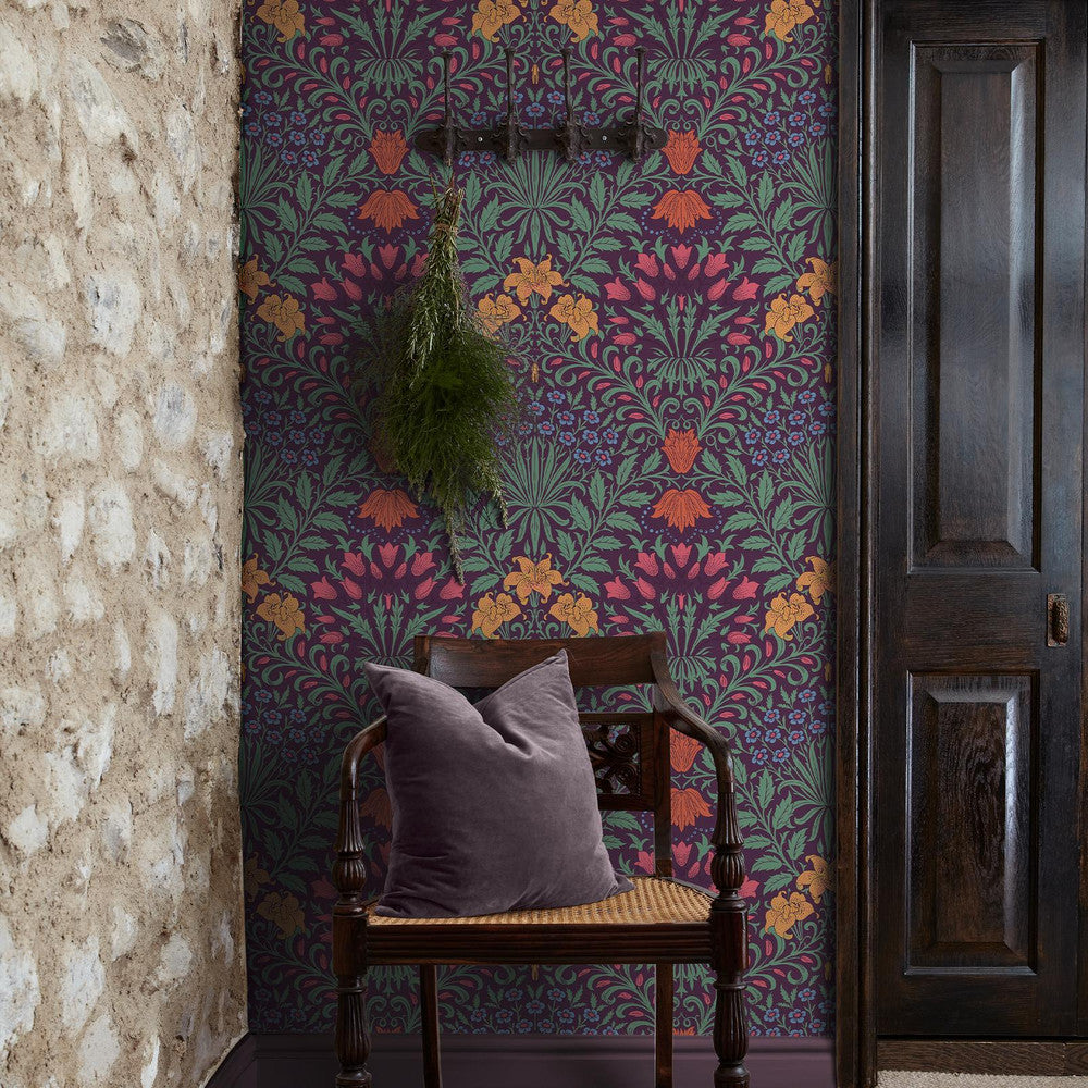 140498 - Garden Wallpaper - Dewberry - William Morris