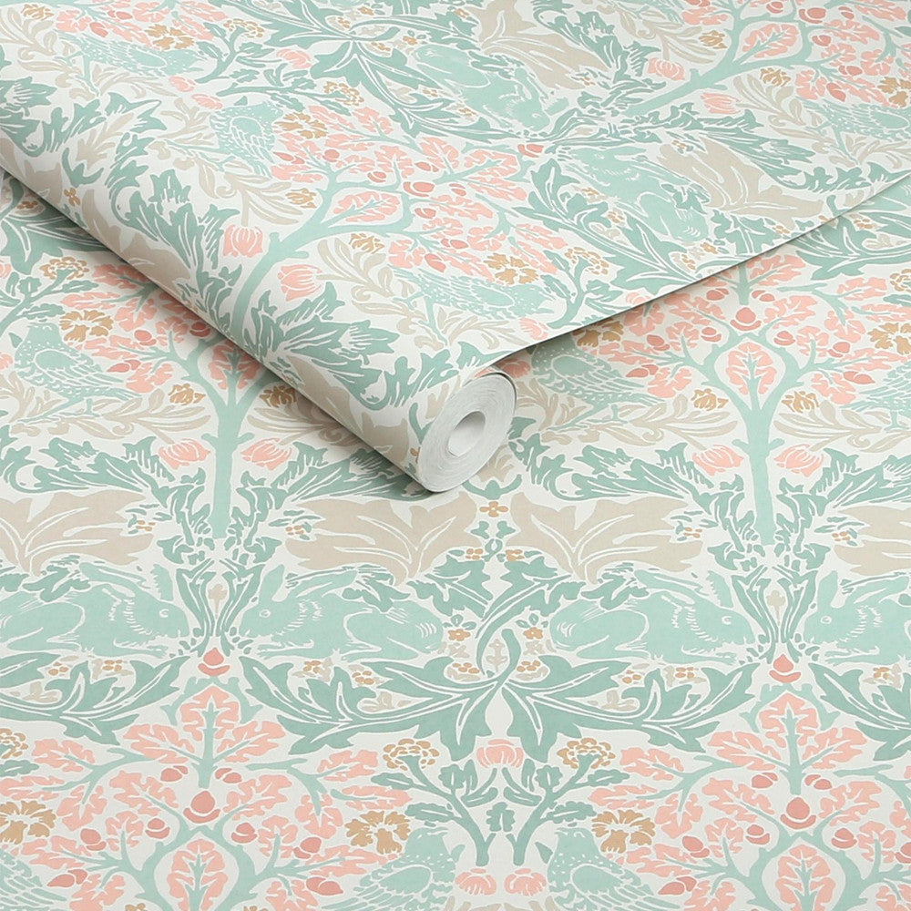 140499 - Brother Rabbit Wallpaper - Lullaby Blues - William Morris