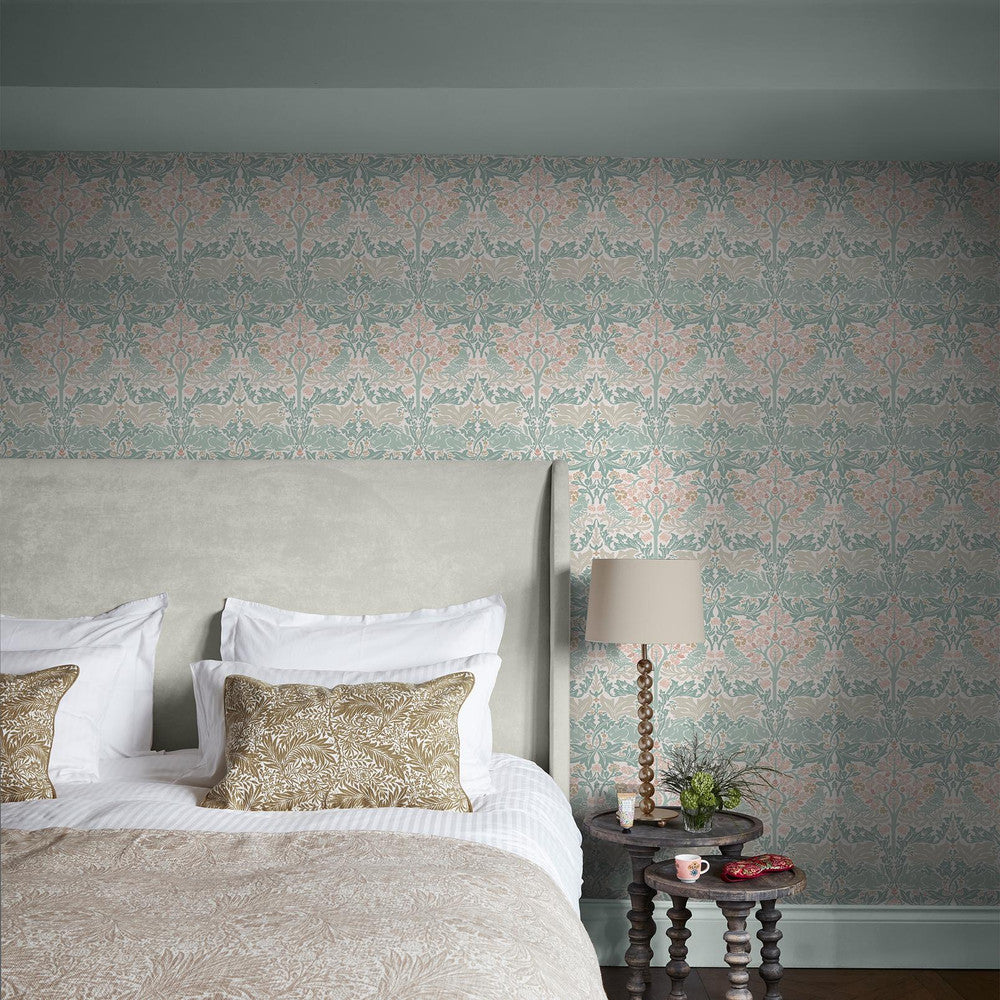 140499 - Brother Rabbit Wallpaper - Lullaby Blues - William Morris
