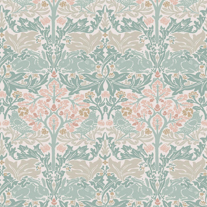 140499 - Brother Rabbit Wallpaper - Lullaby Blues - William Morris