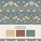140503 - Strawberry Thief Wallpaper - Washed Blue - William Morris