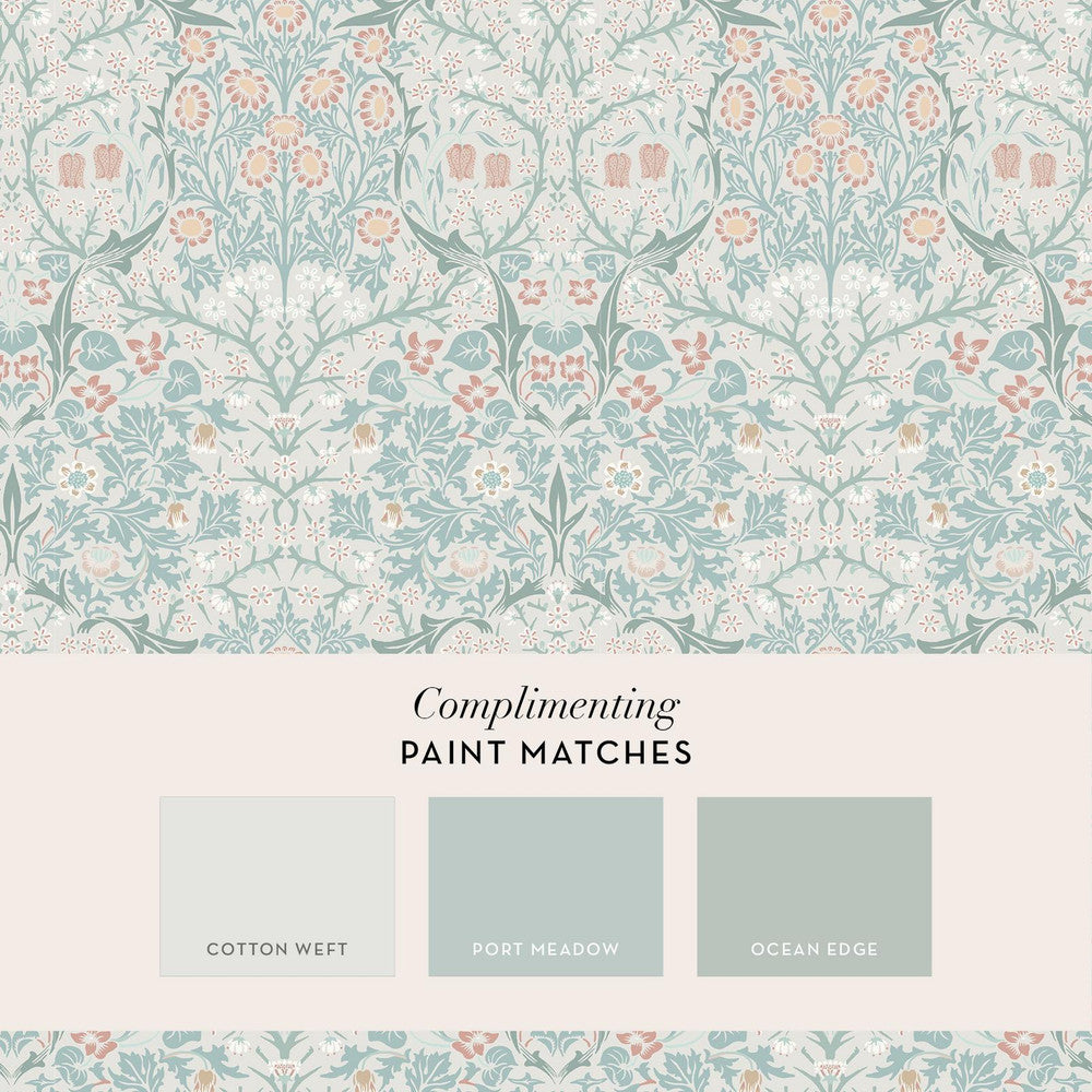 140504 - Blackthorn Wallpaper - Meadow - William Morris
