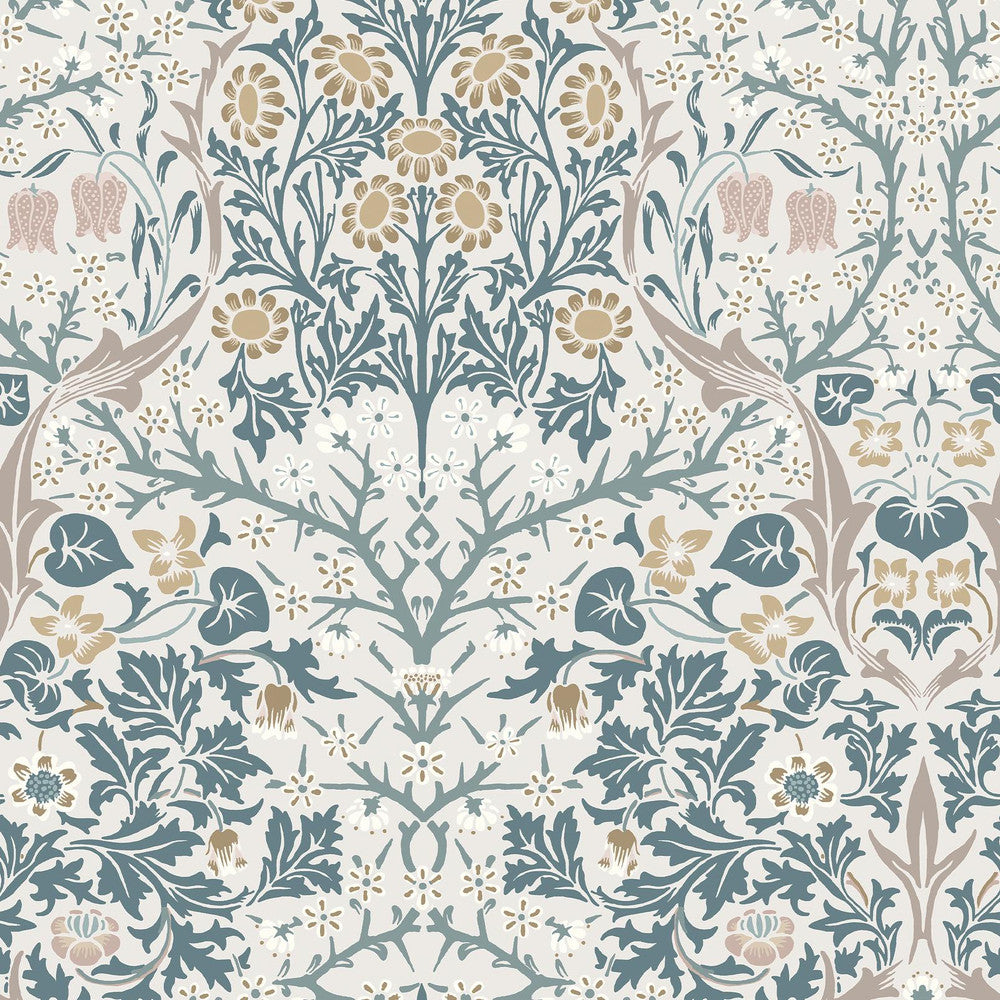 140505 - Blackthorn Wallpaper - Daydream - William Morris