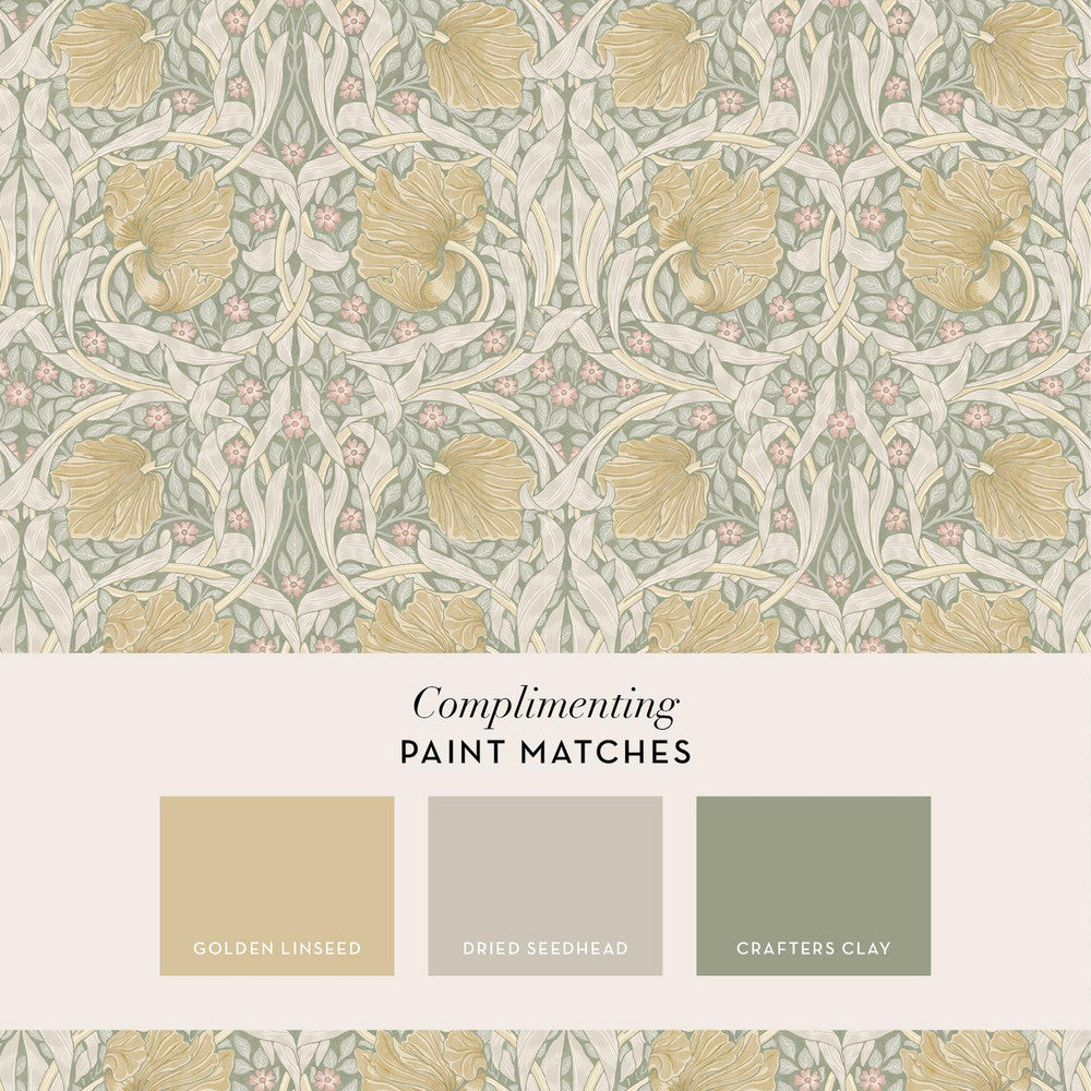 140506 - Pimpernel Wallpaper - Spring Breeze - William Morris