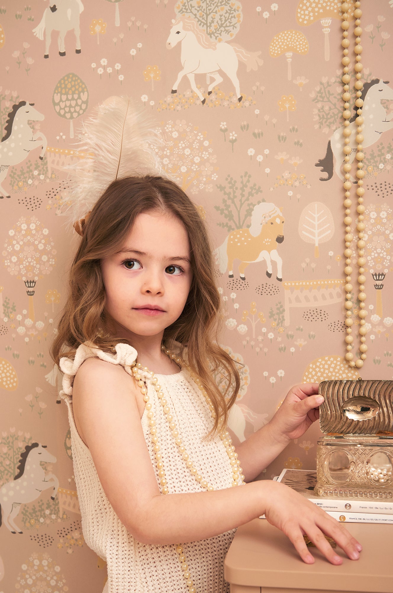 My Sweet Pony Dreamy Pink Wallpaper - Majvillan