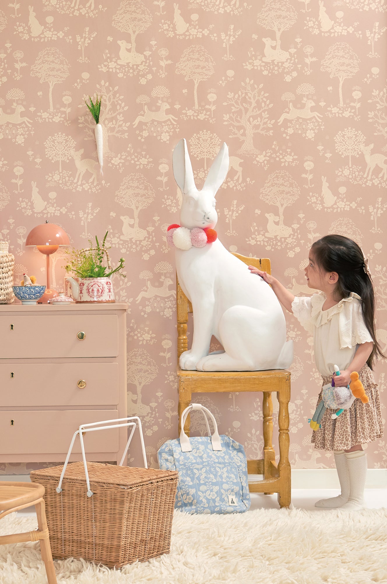 Summer Fields Dreamy Lilac Wallpaper - Majvillan