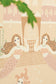 Mermaid Reef Sandy Beige Wallpaper - Majvillan