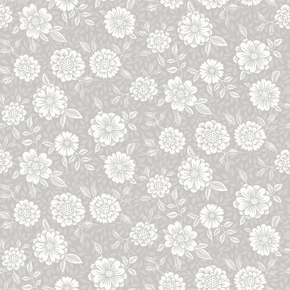15909 - Lizette Wallpaper - Gray/White - Midbec