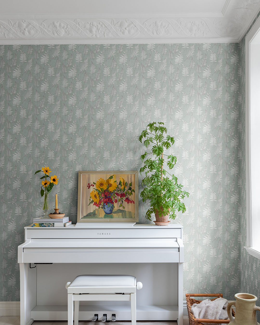 15925 - Stensota Wallpaper - Light Green - Midbec