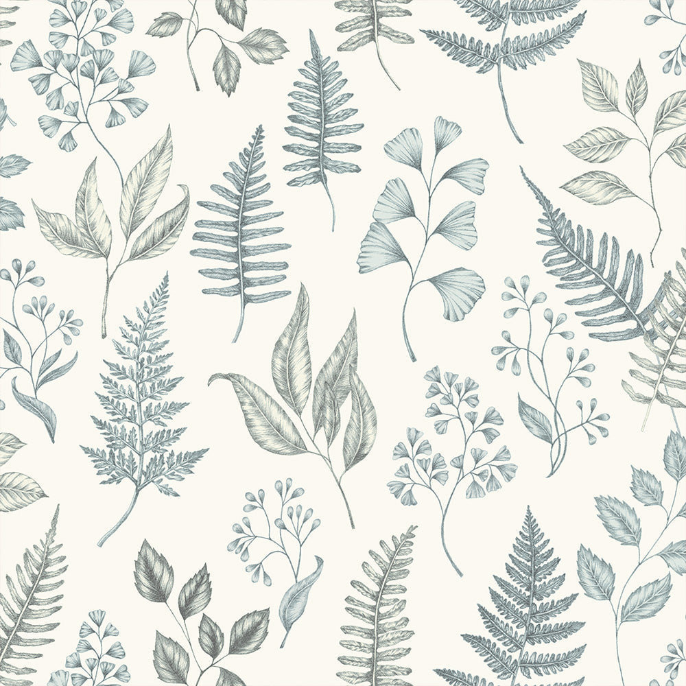 15929 - Betula Wallpaper - Turquoise - Midbec