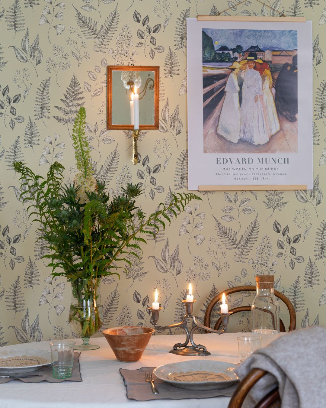 15931 - Betula Wallpaper - Light Yellow - Midbec