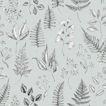 15934 - Betula Wallpaper - Light Blue - Midbec