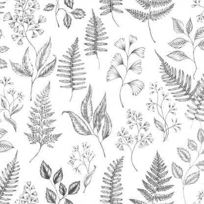 15936 - Betula Wallpaper - Black & White - Midbec