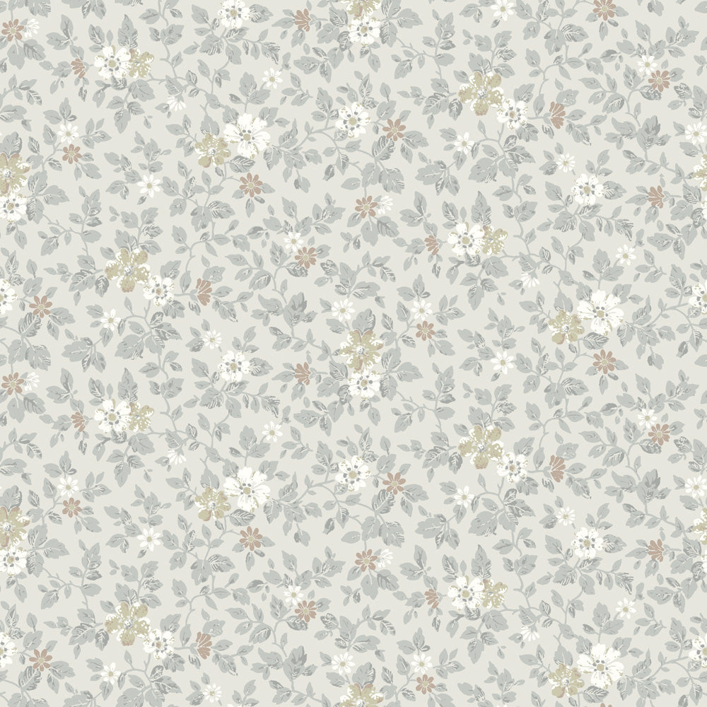 16012 - Linnea Wallpaper - Light Gray - Midbec