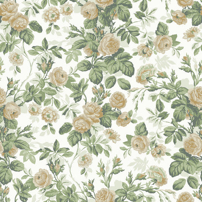 16035 - Rosdalen Wallpaper - Green - Midbec