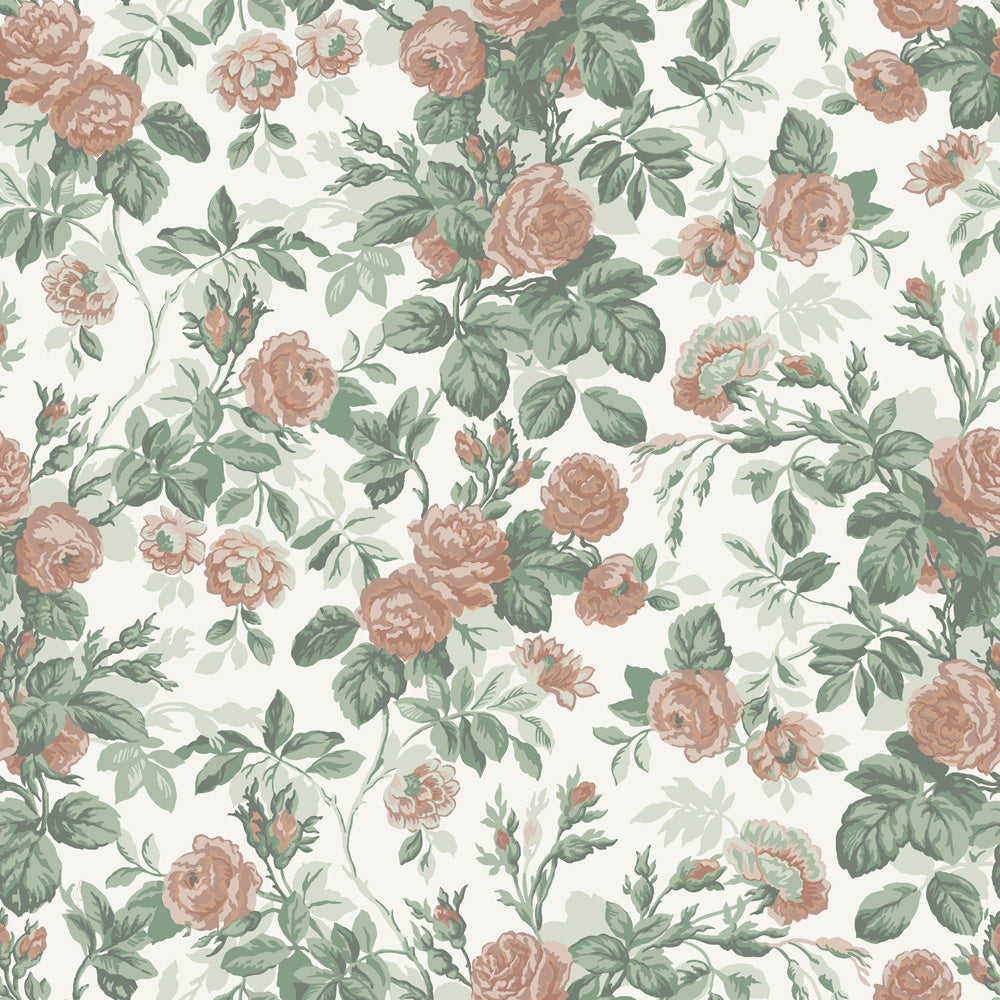 16036 - Rosdalen Wallpaper - Pink & Green - Midbec