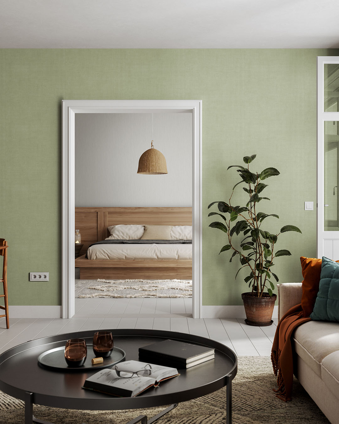 16038 - Varlov Wallpaper - Light Green - Midbec