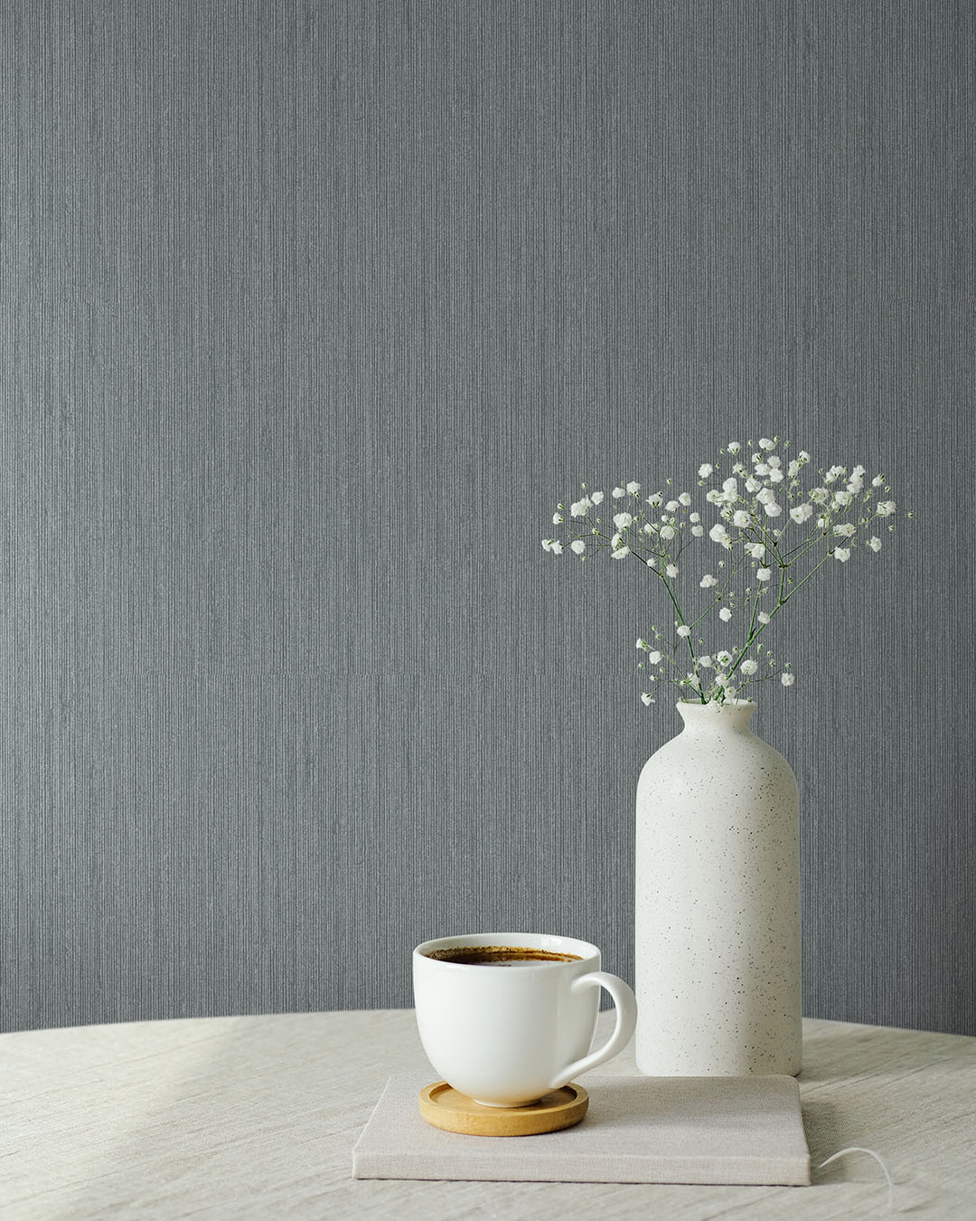 17215 - Grasal Wallpaper - Dark Gray/Blue - Midbec