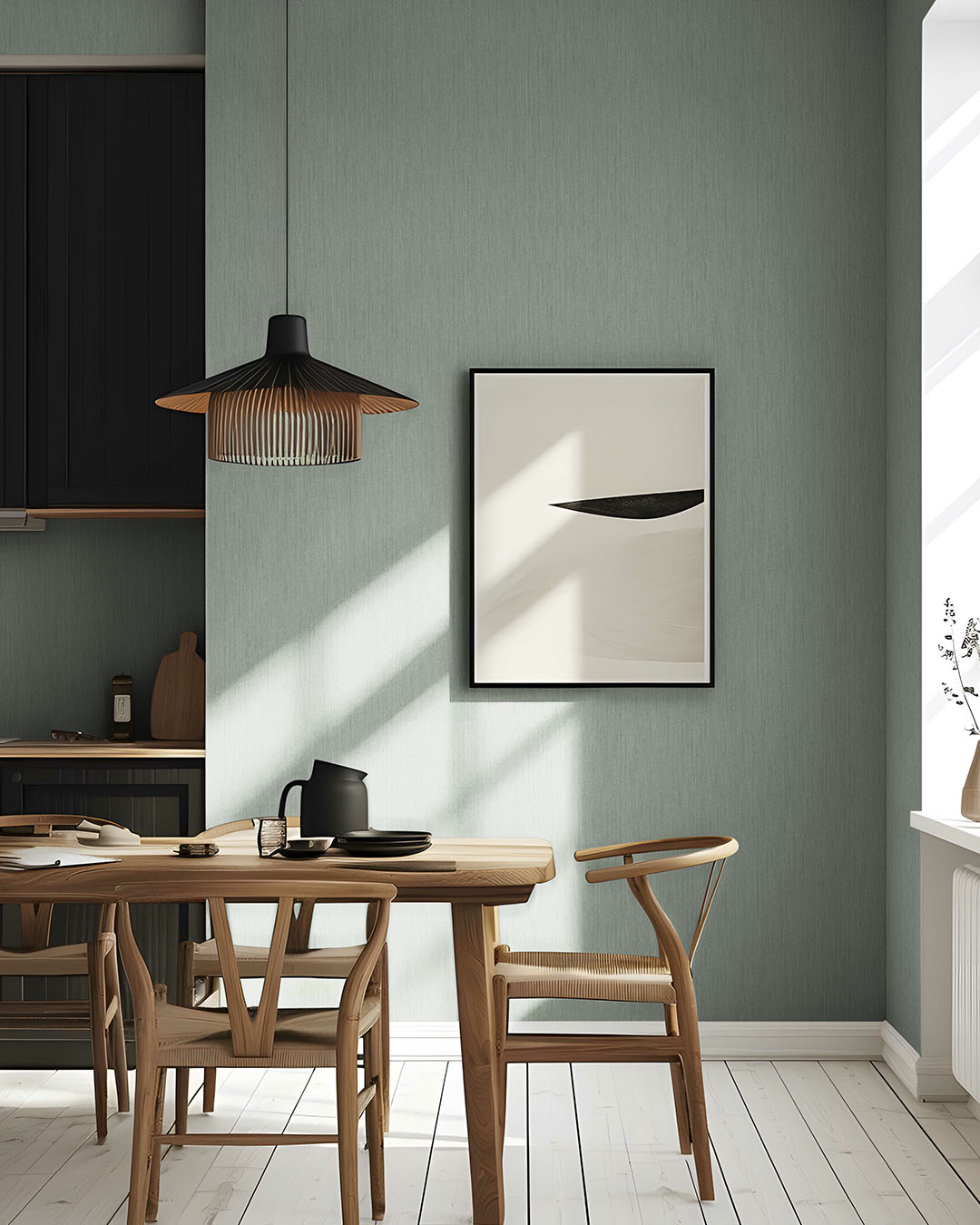 17223 - Granit Wallpaper - Gray/Blue  - Midbec