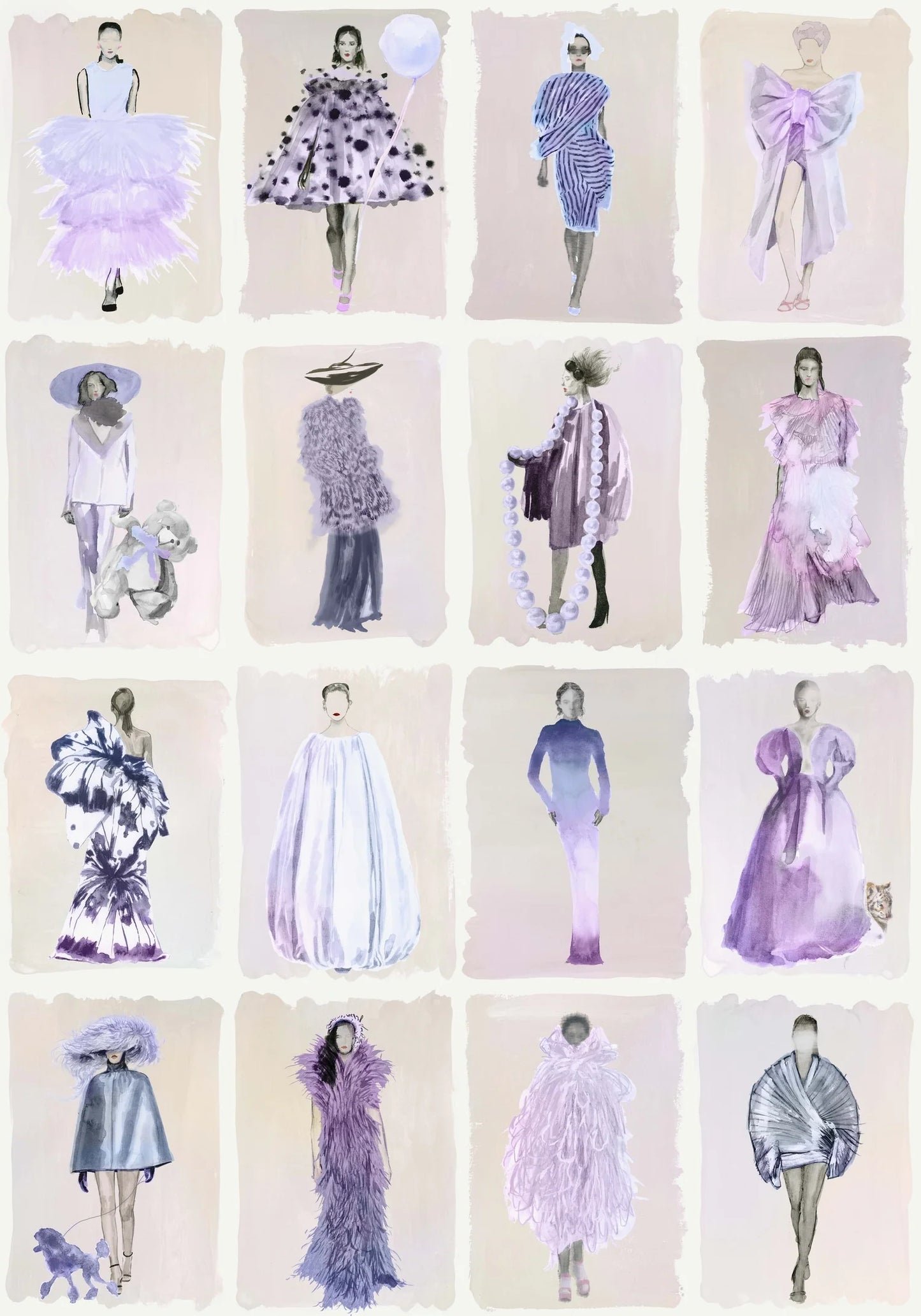 Couture Carousel Wallpaper - Lavender Pearl - 175/1005M
