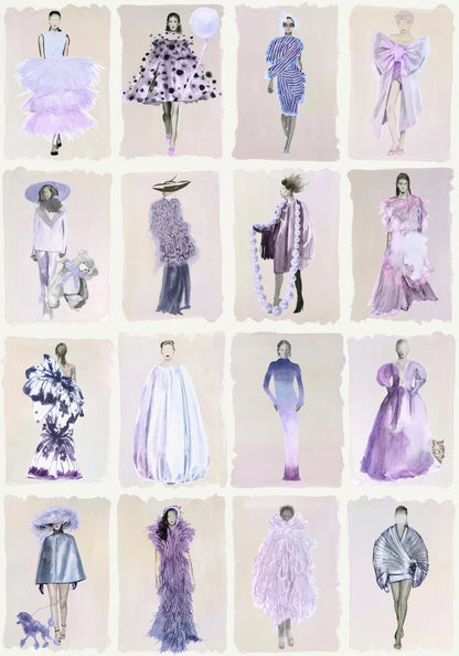 Couture Carousel Wallpaper - Lavender Pearl - 175/1005M