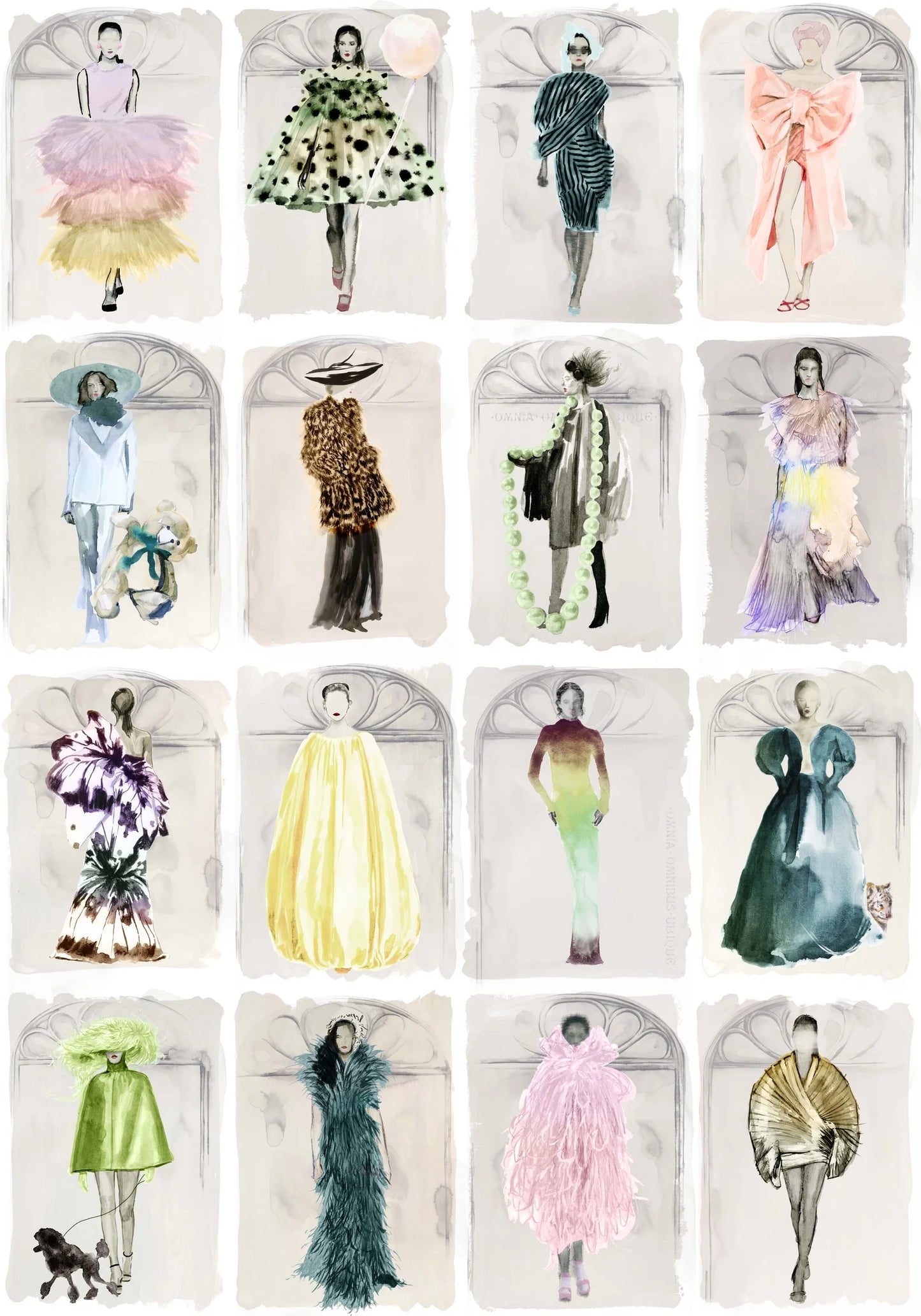 Couture Carousel with Windows Wallpaper - Pastel Pearl - 175/2009M