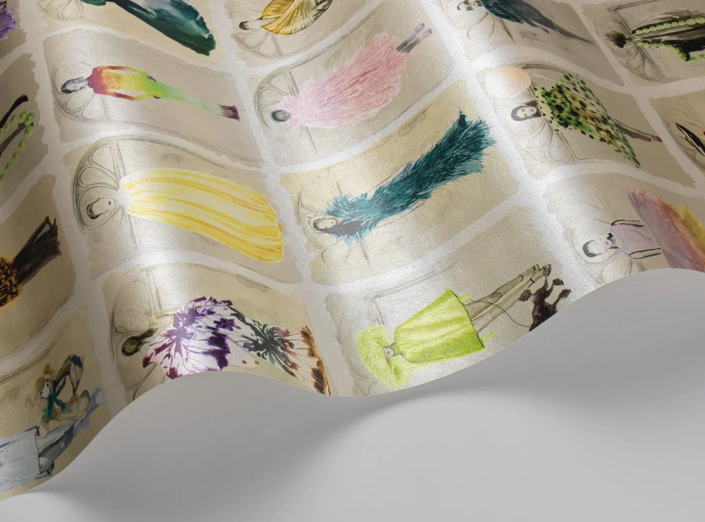 Couture Carousel with Windows Wallpaper - Pastel Pearl - 175/2009M