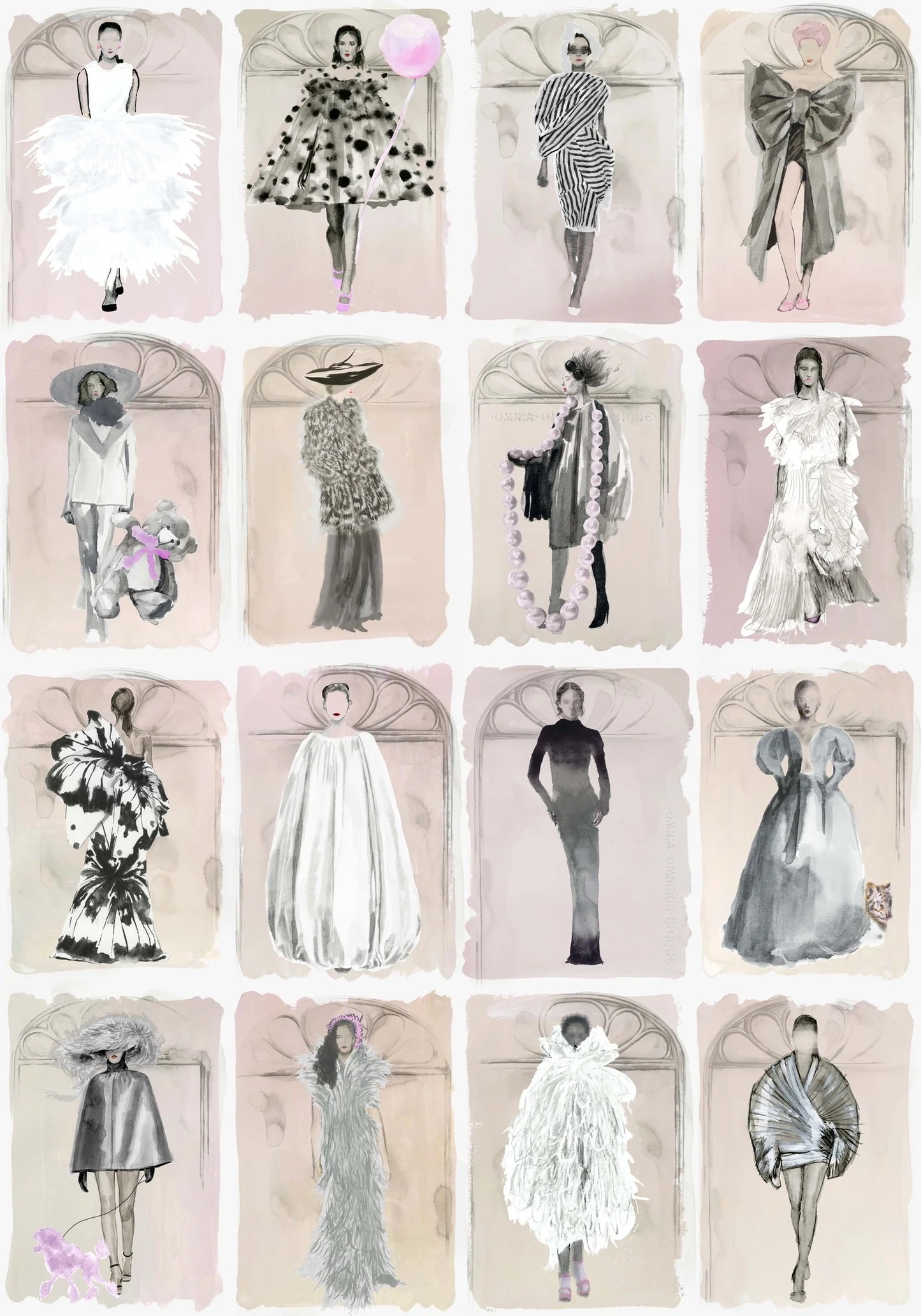 Couture Carousel with Windows Wallpaper - Blush Pearl - 175/2012M
