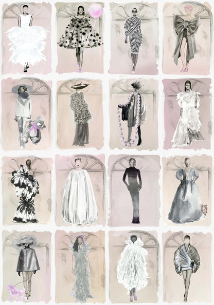 Couture Carousel with Windows Wallpaper - Blush Pearl - 175/2012M