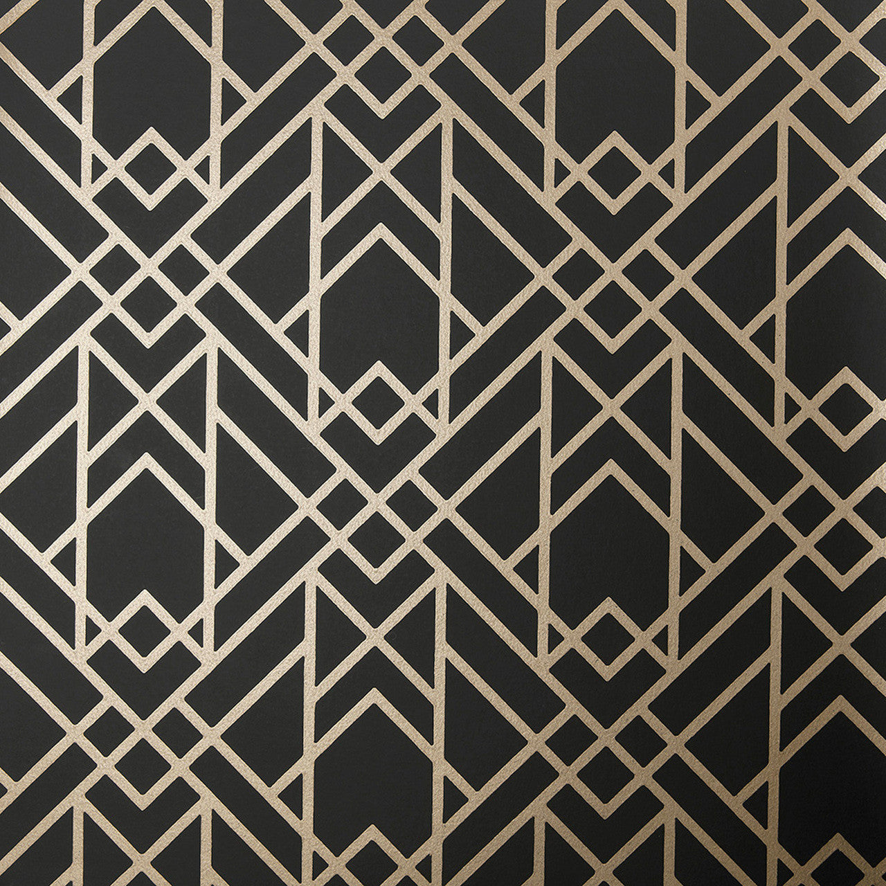 1907-140-03 - Metro Wallpaper - Jet Black - 1838 wallcoverings