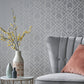 1907-140-05 - Metro Wallpaper - Soft Grey - 1838 wallcoverings