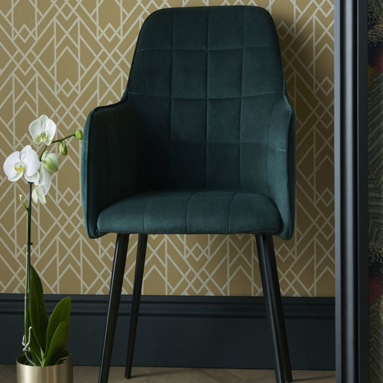 1907-140-07 - Metro Wallpaper - Mustard - 1838 wallcoverings