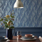 2008-146-03 - Ripple Wallpaper - Blue Dusk - 1838 wallcoverings
