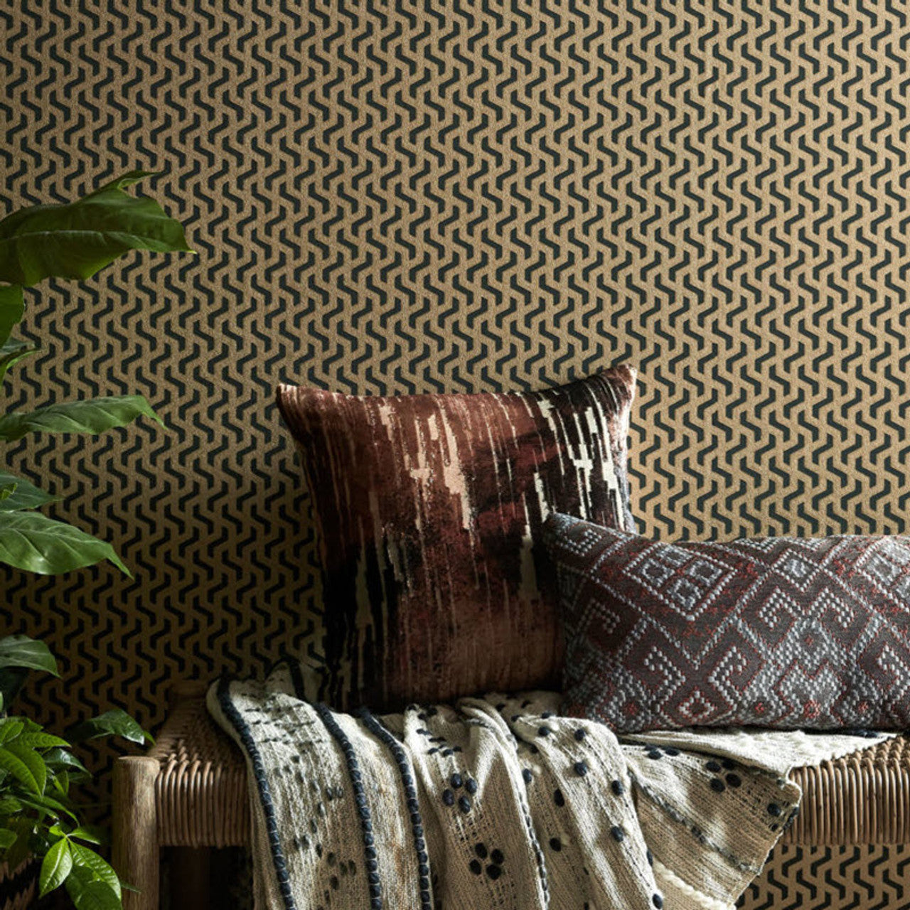 2008-147-01 - Rattan Wallpaper - Bracken - 1838 wallcoverings