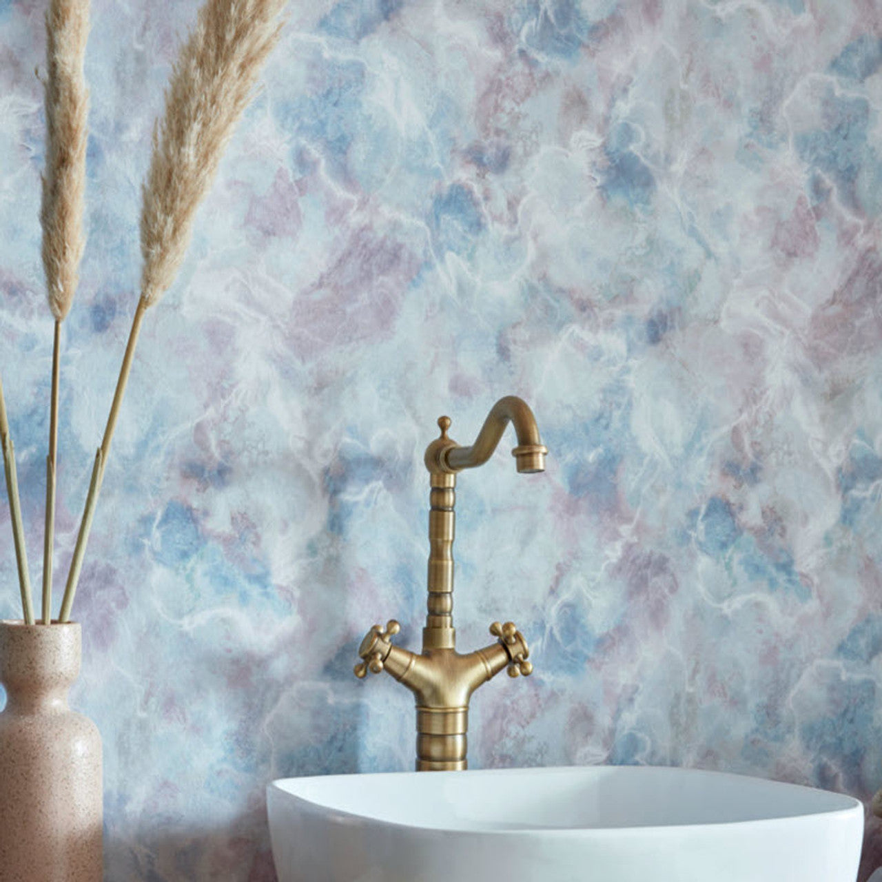 2008-150-02 - Quartz Wallpaper - Blue Dusk - 1838 wallcoverings