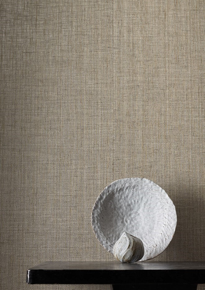Hatteras Metallic Wallpaper - Oyster - 20387-01