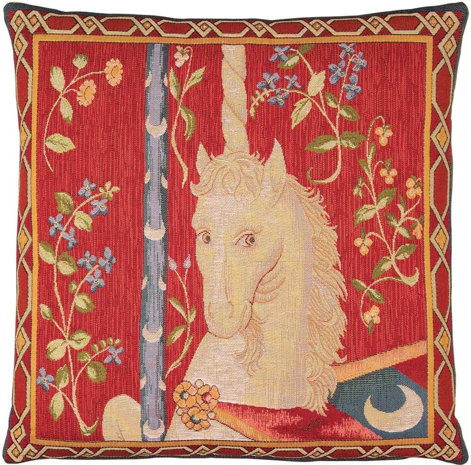 Unicorn-Le Gout Tapestry Cushion with Feather Filler 