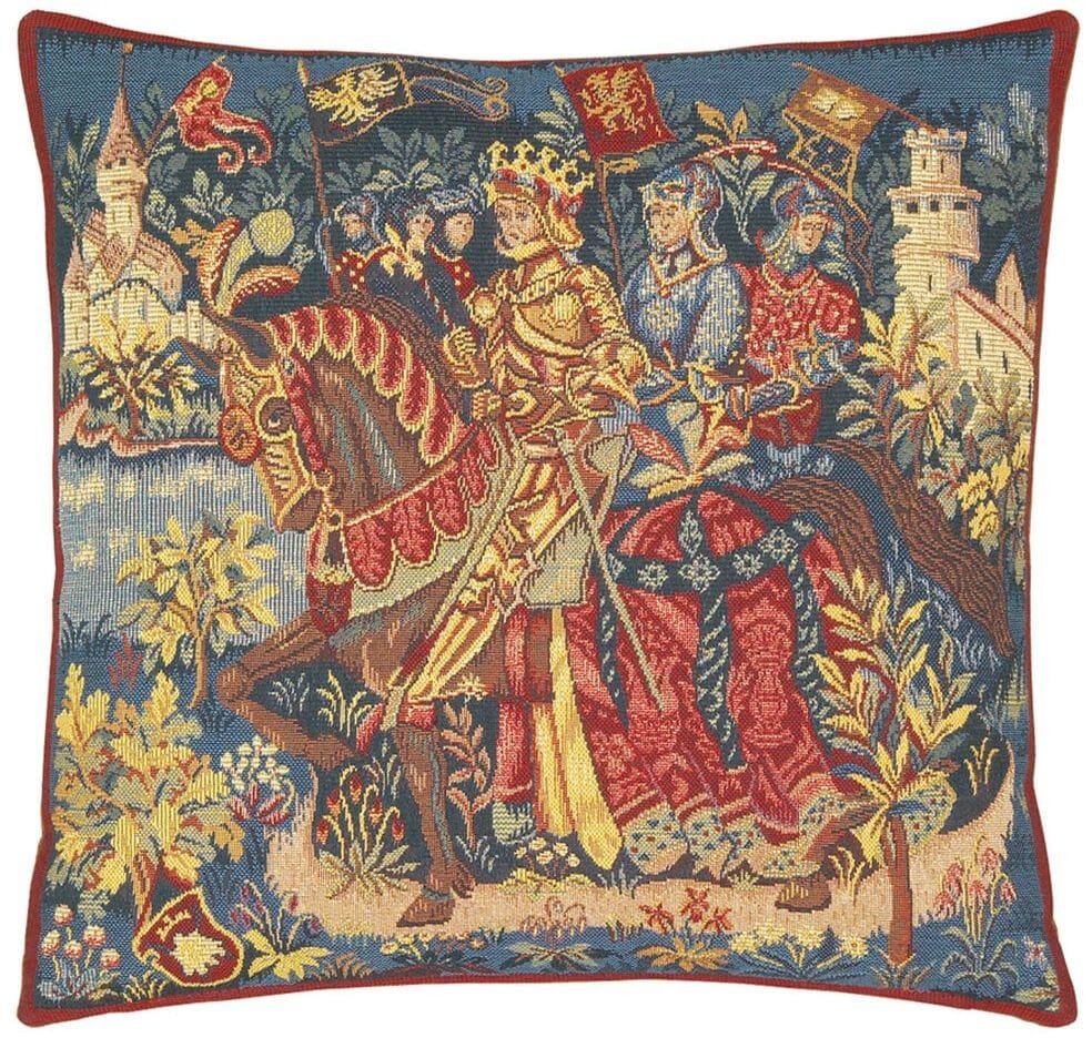 King Arthur-Avalon Tapestry Cushion with Feather Filler 