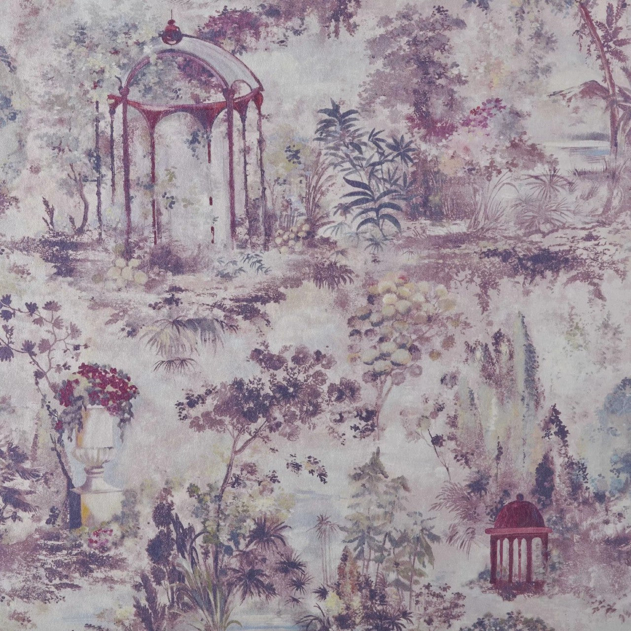 2109-153-01 - Pavilion Wallpaper - Rose - 1838 wallcoverings