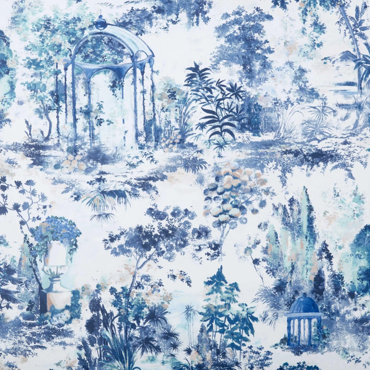 2109-153-02 - Pavilion Wallpaper - Lupin - 1838 wallcoverings