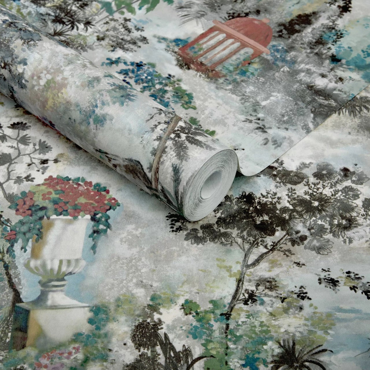 2109-153-04 - Pavilion Wallpaper - Fern - 1838 wallcoverings