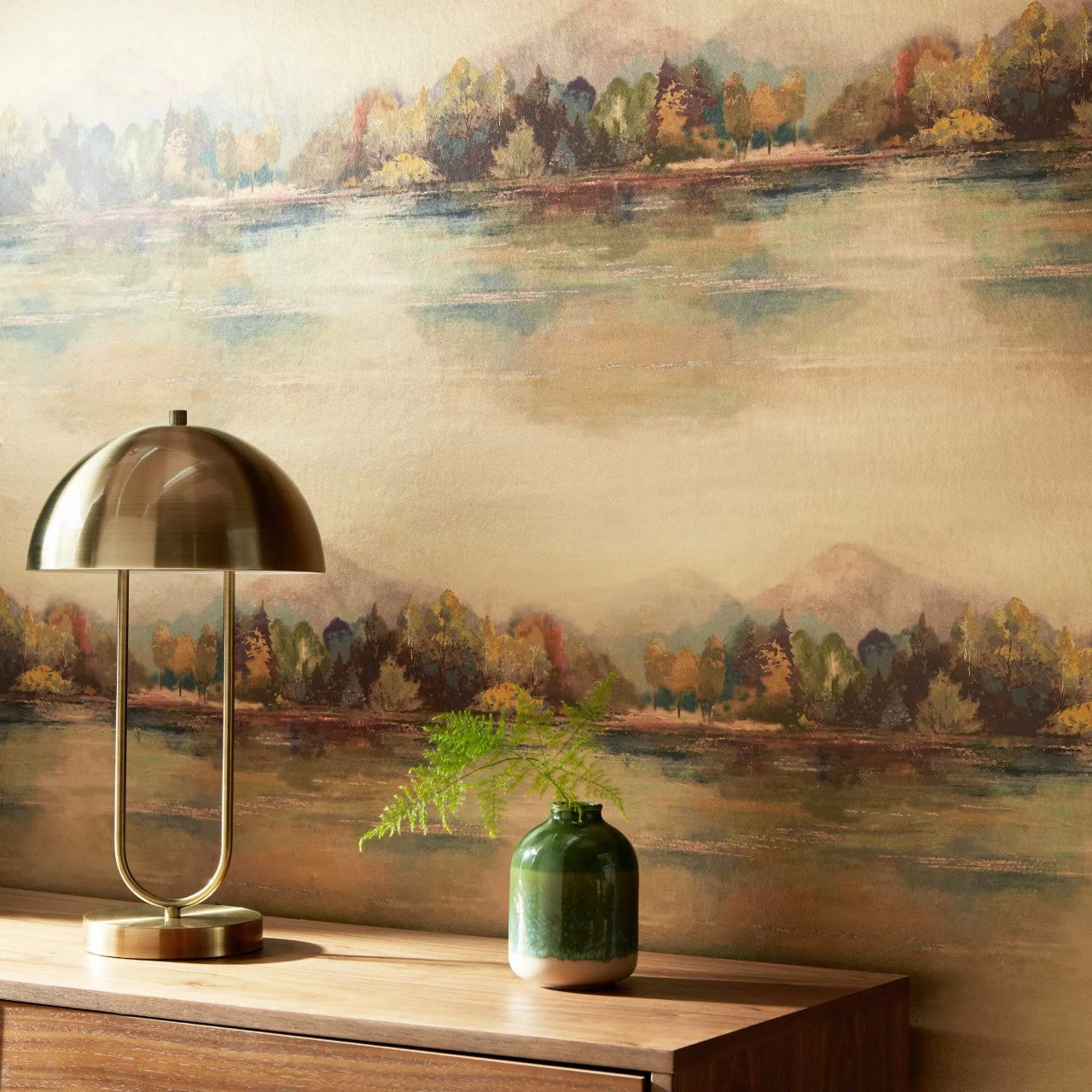 2109-155-01 - Lakeside Wallpaper - Autumn - 1838 wallcoverings