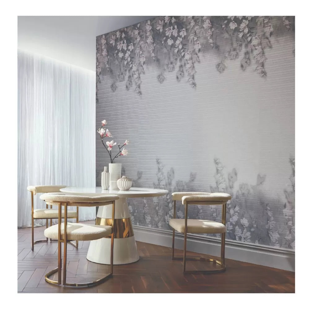 2109-158-01 - Trailing Magnolia Wall Mural - Mist - 1838 wallcoverings