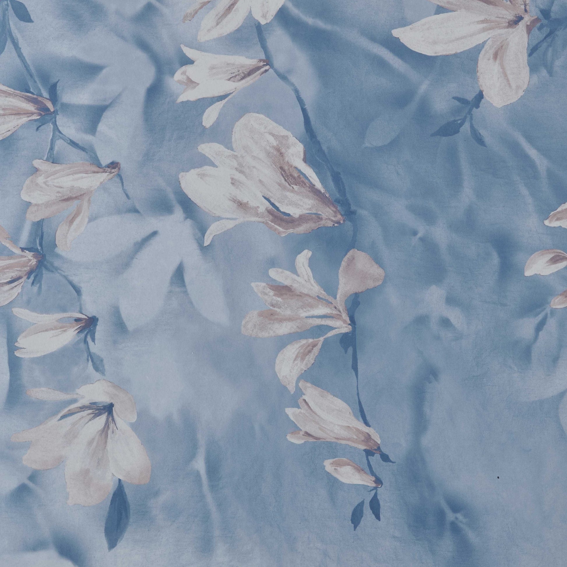 2109-158-03 - Trailing Magnolia Wall Mural - Chambray - 1838 wallcoverings