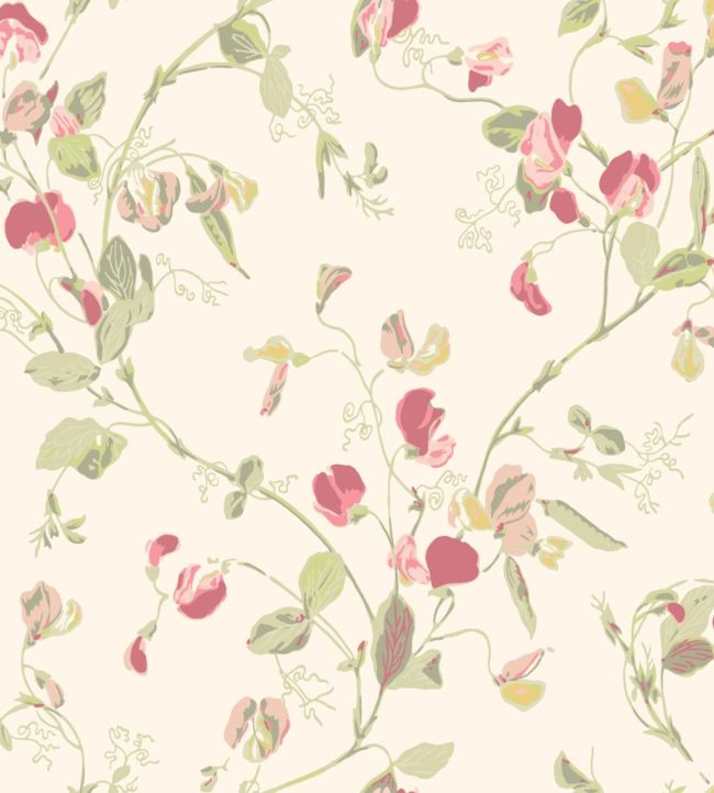 Sweet Pea Wallpaper - Pink - Cole & Son